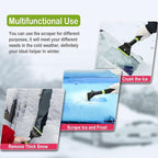 Oversized Ice Scrapers for Car Windshield, Snow Brush Scrapers Car Window Frost Removal with Foam Handle, 4.7Inch Large Soft Blade for SUVs Trucks-Scratch（1pc）