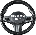 Steering Wheel Cover for BMW 3 4 Series(2021-2024) 5 Series(2020-2023) X5(2019-2020) X7(2020-2025) 328i 320i 330i 325i 528i 535i 530i M3 2 4 7 8 Series X3M X4 X6 XM M2 M4 M5 M8 Z4 i4, Matte Black