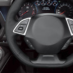 MEWANT Hand Sewn 3D Style Steering Wheel Cover Wrap for Chevrolet Camaro 2017-2022 Steering Wheel Accessories for Chevrolet Camaro 2017-2022