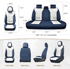 Coverado Car Seat Covers, Front Covers for Cars, Car Seat Cover Front Seats, Automotive Seat Cover, Waterproof, Leather Car S