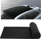 Car Roof Non-Slip Rug Pad, 47'' x 39.4'' Automotive Roof Carrier Bag Protective Mat, PVC Vehicle Cargo Bag Liner, Auto Roof Top Rack Accessories for Car, SUV, Truck and Home (Black)