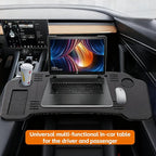 2 in 1 Car Desk Steering Wheel Tray, Foldable Car Table Holder for Laptop Eating and Traveling, Upgraded Design