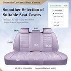 Coverado Rear Seat Covers, Leather Seat Cover for Car, Universal Waterproof Automotive Seat Cushion Protector for Most Cars T