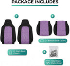 FH Group Automotive Front Car Seat Covers for SUV, Trucks, Sedan and More - Universal Fit Rear Solid Bench Design Interior Ac