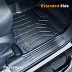 KUST Floor Mats for 2014-2021 Toyota Tundra Double Cab/Crew Max Cab, All Weather TPE Rubber Floor Liners for Tundra Accessories Front Rear 2 Row High Side
