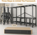 Foldable Portable Wardrobe Closet with Cover, Clothes Storage Closet, Clothing Racks for Hanging, Metal Organizer Rack Shelf 