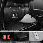 CAR PASS Leather Seat Covers Full Set, Luxury Seat Protector for Cars, Waterproof PU 5-Seat Car Seat Covers Universal for SUV
