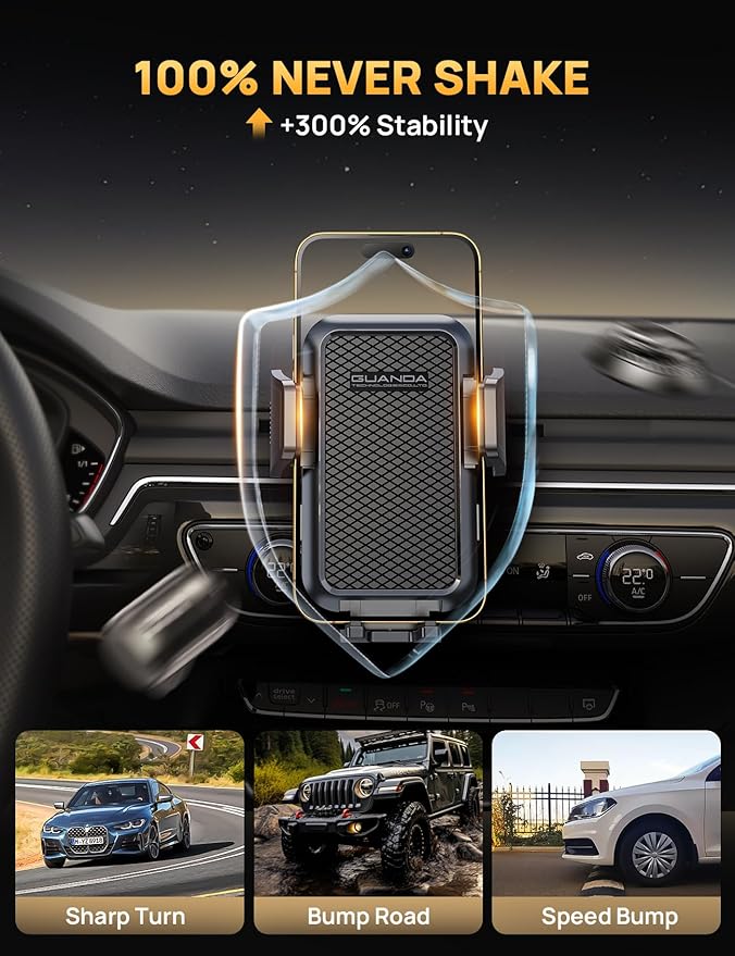 CD Slot Phone Mount, Upgraded Car Phone Holder [Thick Cases Friendly], Universal Phone Mount for Car CD Slot Mount for iPhone, Google, Samsung, Moto, Huawei, LG, and More