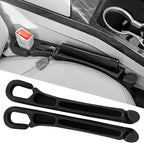 Car Seat Gap Filler 2 Pack with Organizer Hook, Car Seat Gap Plug Fills Gap Between Seat & Console Prevent Small Items & Tools from Falling Seat Side Gap Fits Cars, SUVs, Trucks & Sedans
