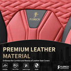 FLORICH Seat Covers for Cars, Waterproof Automotive Seat Covers, Leather Car Seat Covers 2 Pack, Universal Front Seat Cushion