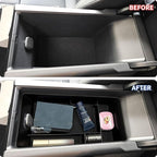Xaido 2PCS Center Console Tray Compatible with 2025 2026 Toyota Camry Accessories, Gear Shifter Right Side Tray, Armrest Storage Box Organizer, Black