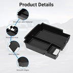 LECART Center Console Organizer Tray & Sun Visor Sunglasses Holder Fit for Ford Bronco 2025 4-Door Car Storage Accessories Set with Anti-slip Mats Sturdy ABS Easy Install Interior Upgrade