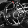 Labbyway Carbon Fiber Steering Wheel Cover, Universal 15 inch, Breathable, Anti-Slip, Warm in Winter and Cool in Summer, Blac