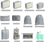 12PCS Packing Cubes for Suitcases, Travel Luggage Organizer Bags, Packing Cubes Luggage Packing Organizers for Travel Accesso