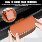 UYYE Car Trash Can, Car Garbage Bin with Lid & Handle - Leak-Proof Mini Trash Can for Car, Truck, SUV - Essential Car Accessories for Organization (Orange)