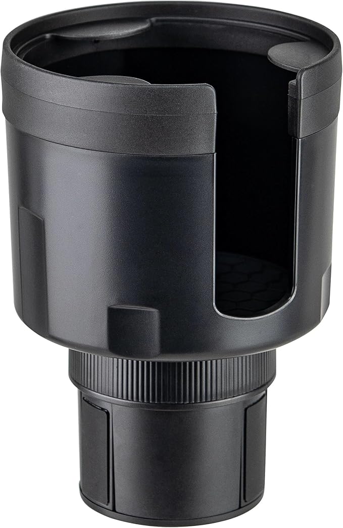 Living in a Bubble Cup Holder Expander for 3.4" to 4.0" Diameter Bottle & Cups - Black