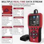 2026 Enhanced Universal OBD2 Scanner, Check Engine Code Reader - 45000+ Fault Codes, Live Data, I/M Readiness, Battery Voltage