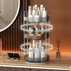 YCIA&DONE 360 Rotating Makeup Organizer and Storage for Vanity Countertop 3 Tiers, High Capacity Cosmetic Skincare Perfume Or
