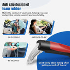 4 Pack Car Door Handle for Elderly, 3-in-1 Car Handle Assist with Anti-Slip Grip, Multifunction Door Latch Handle for Seniors