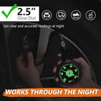 SAFELIFE Tire Pressure Gauge 100 PSI,Large Glow Dial & 45° Angle Chuck, Accurate Air Pressure Gauge for Tires