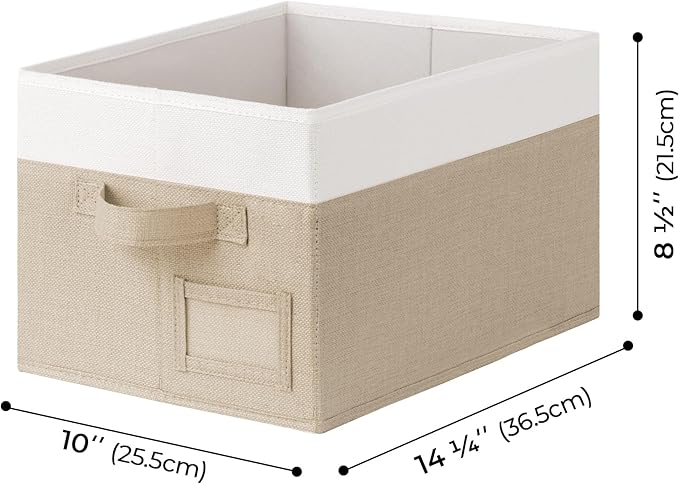 GRANNY SAYS Decorative Storage Baskets, Fabric Storage Bins for Clothes, Closet Storage Boxes with Handles, Collapsible Stora
