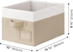 GRANNY SAYS Decorative Storage Baskets, Fabric Storage Bins for Clothes, Closet Storage Boxes with Handles, Collapsible Stora