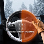 MEWANT Hand Stitched Steering Wheel Cover for Tesla Model 3 2017-2023 / Model Y 2020-2023 for Tesla Model 3/Y Accessories