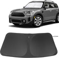 Front Windshield Sun Shade Foldable Front Window Visor Custom Fit for Mini Countryman Cooper F60 SUV 2017-2024 Block UV Rays Car Accessories Heat Sun Shield Keep Car Cooler