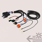 True Mods H6054 H4 LED Headlight Wiring Harness [Negative Switched Conversion] [Fused] Universal H4 Head Light Relay Harness 
