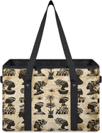 Reusable Grocery Bag, Foldable Large Shopping Tote Bag for Groceries Kitchen Picnic Car Trunk