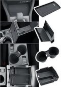 BIBIBO for 2025 2026 Subaru Forester Console Organizer 2025 2026 Subaru Forester Console Armrest Tray+Cup Holder +Wireless Charging Mat +Hidden Storage Box 2025 Forester Accessories