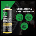 3D Upholstery & Carpet Shampoo - High Foam Stain Remover & Odor Eliminator Shampoo 16oz.