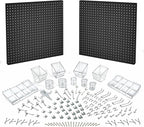Azar Displays 900988-BLK 125-PIECE PEGBOARD ORGANIZER KIT (2-24""X 24"")", Black
