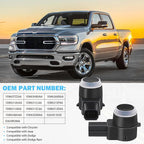 4 PCS PDC Parking Assist Sensor - Compatible with Dodge Journey, Durango, Ram 1500 2500 3500, Jeep Commander, Liberty, Grand 