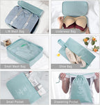 Packing Cubes, 8 Pcs Travel Packing Organizers for Suitcases, Large Capacity Travel Luggage Organizers Set includes 8 Storage