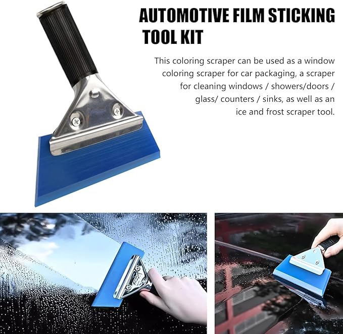 Mandark 8PCS Car Window Tint Tool Kit, Vehicle Glass Protective Film Installing Tool with Squeegee & Cutting Knife, Auto Window Vinyl Wrap Application Tint Set, Universal for Vehicles