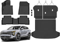 Auxko All Weather Floor Mats Cargo Mat with Backrest Mat for Kia Sportage 2026-2023 Gasoline All Season TPE Accessories Odorless Anti-Slip Floor Liners Trunk Tray with Back Seat Protector