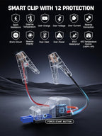8-in-1 Car Jump Starter with Air Compressor - 5500A Peak, 150PSI Tire Inflator, 12V Portable Power Bank, LCD Display, and