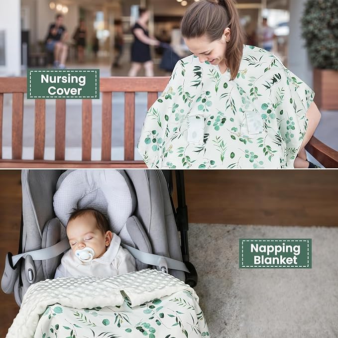 Rquite Car Seat Cover Baby, Carseat Covers Baby Girl, Winter Infant Car Seat Cover, Warm Minky Car Seat Canopy, Baby Carrier 