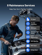 TOPDON TopScan Lite OBD2 Scanner Bluetooth, Bi-Directional Scanner Wireless All System Diagnostic Tool for iOS & Android, 8+