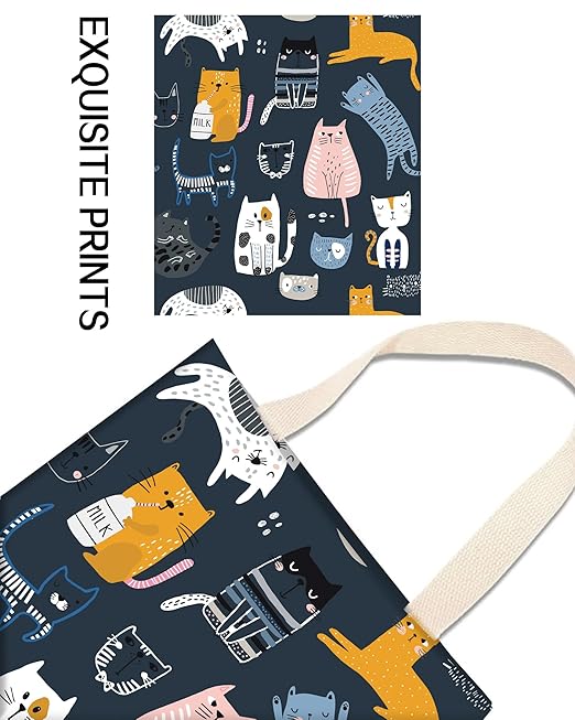 Car Trash Can, Durable Hanging Car Trash Garbage Bag, Cute Automotive Garbage Cans Organizer, Cute Cartoon Blue Cats