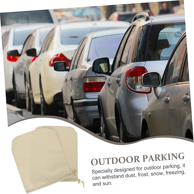 Alipis 4pairs Rearview Mirror Covers Windproof and Snowproof for Cars, Fit Material for Weather