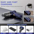 Car Vacuum Portable 4 in 1 Vacuum Cleaner 12000Pa Mini Handheld Vacuum Cordless Rechargeable 120W High Power Vacuum Cleaner &