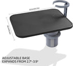 Car Tray & Car Desk for Laptop, 360° Rotating Wood Cup Holder Table,Aluminum Cantilever Laptop Mount for Vehicle,Steering Wheel Tray,Fits for Tesla Model Y/3/S,Camry Forester F150 Tundra&Most Vehicles