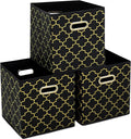 Fabric storage bins Cubes, Fabric Cube Organizer with Handle, Foldable Cube Bins for Cloth or Accessary Storage, 11x11x11, Se