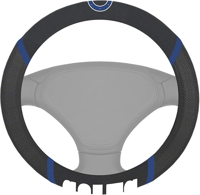 FANMATS NFL Unisex-Adult Embroidered Steering Wheel Cover
