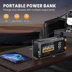 6000A Car Jump Starter, Portable Car Jumper Starter Battery Pack for All Gas and Up to 12L Diesel Engine, 12V Jump Box with