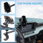 Aunginsy Dashboard Phone Mount Compatible with Ford Maverick 2022-2024, 8-inch Navigation Screen Upper Panel Fixed Clip 360° Rotation Mobile Phone Bracket for Most Cell Smartphone Holder Accessories