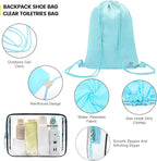 PFEYRPK Lightweight Compression Packing Cubes for Suitcases, Compressible Expandable Travel Packing Organizer with Clear Toil