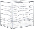 Sorbus Makeup Organizer With 10 Drawers, Acrylic Drawer Organizer for Makeup, Office Organization and Storage, Art Supplies, 